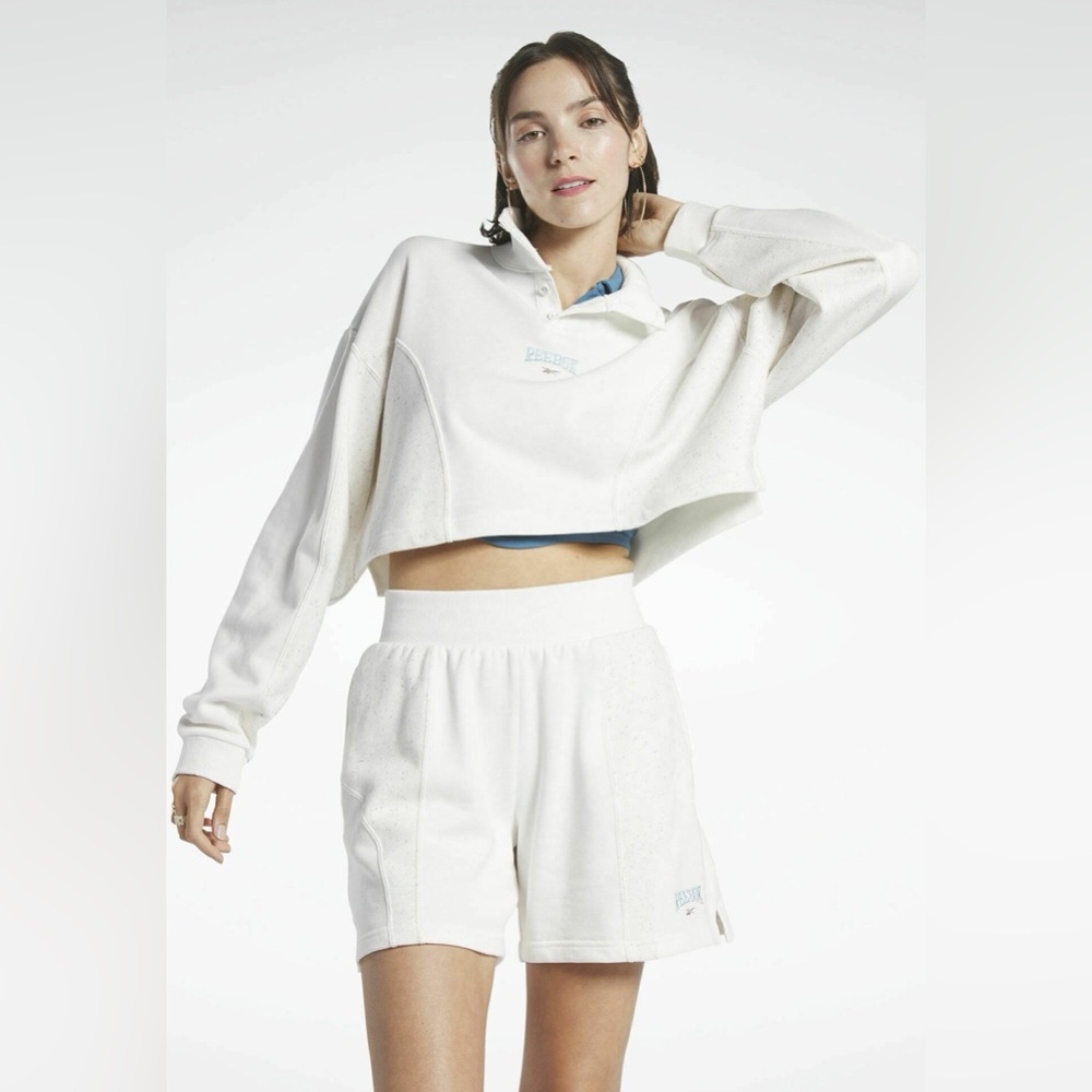 Reebok Varsity 2pc Set Shorts and Sweatshirt Activewear Women's Plus 3X